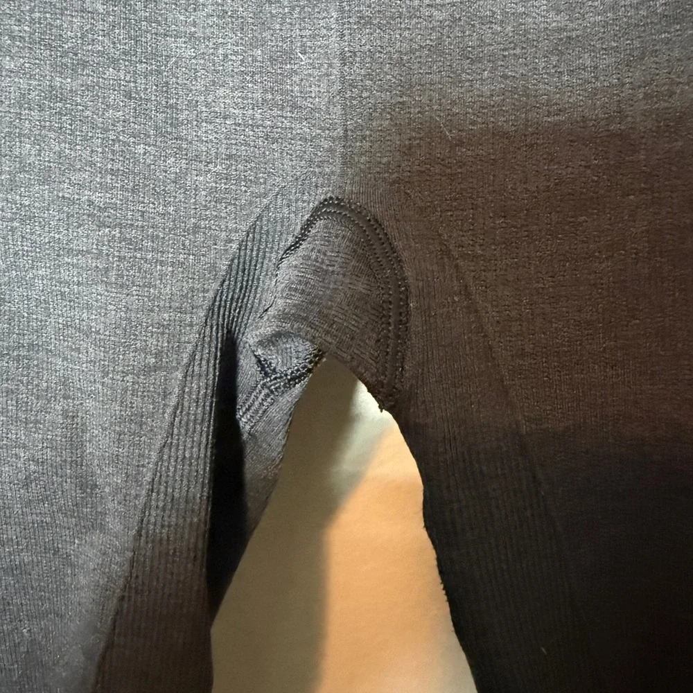 Lululemon In The Flow Crop II Yoga Pilates Athletic Leggings Black Size 6